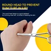 1Pcs Nose Facial Hair Small Mini Scissor Rounded Tip Stainless Steel Trimmer For Eyebrows Eyelashes Beard Trimming Grooming 3