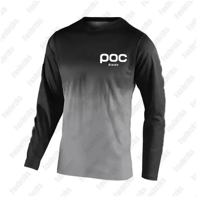 

Team Enduro 2024 Motorcycle T-Shirt Mtb Blacks poc Dh Bmx Dirt Bike Moto Motocross Breathable Speed Downhill Bicycle Cycling