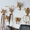 Wall Mounted Hooks Animal Head Rack Coat Caps Wall Hanger Horse Giraffe Elk Elephant Hooks Decorative Decor Bathroom Accessories 2