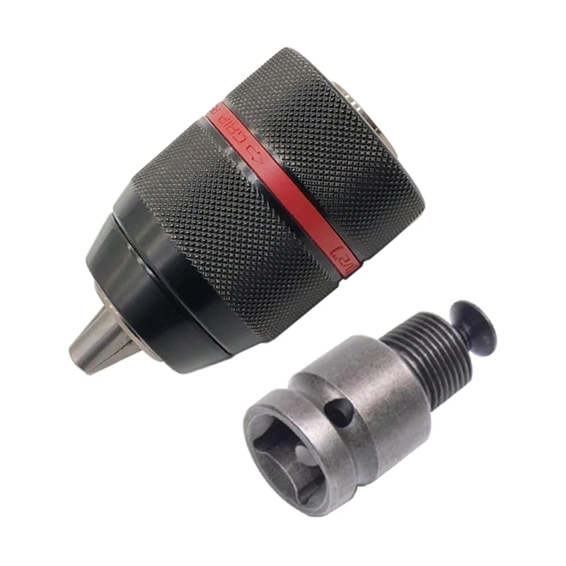 

Keyless Drill Chuck Quick Change Adapter Self-tighten Drill Bit Socket Chuck 2x