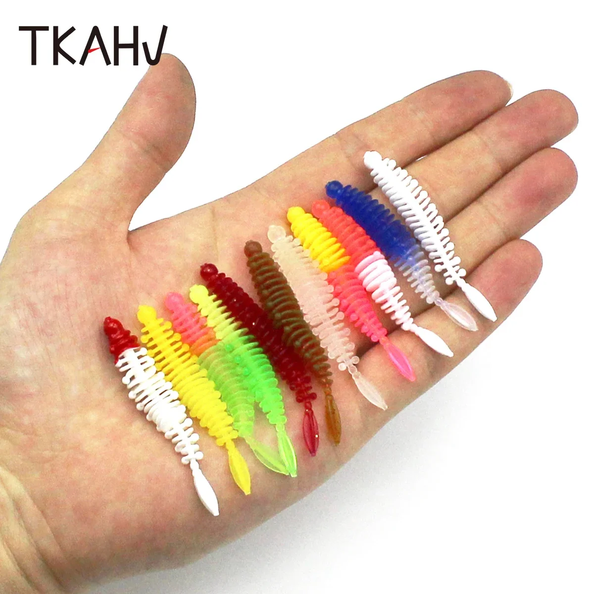 

20 шт., мягкая рыболовная приманка TKAHV, 5,5 м, 1 г