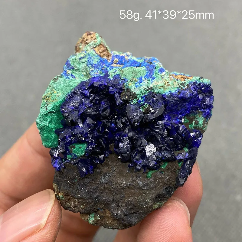 100% Natural beautiful Azurite and Malachite symbiotic mineral specimen crystal Stones and crystals Healing crystal