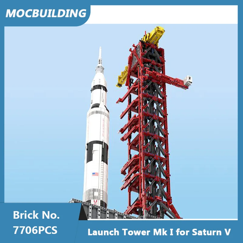MOC Building Blocks Launch Tower Mk I for Saturn V 21309/92176