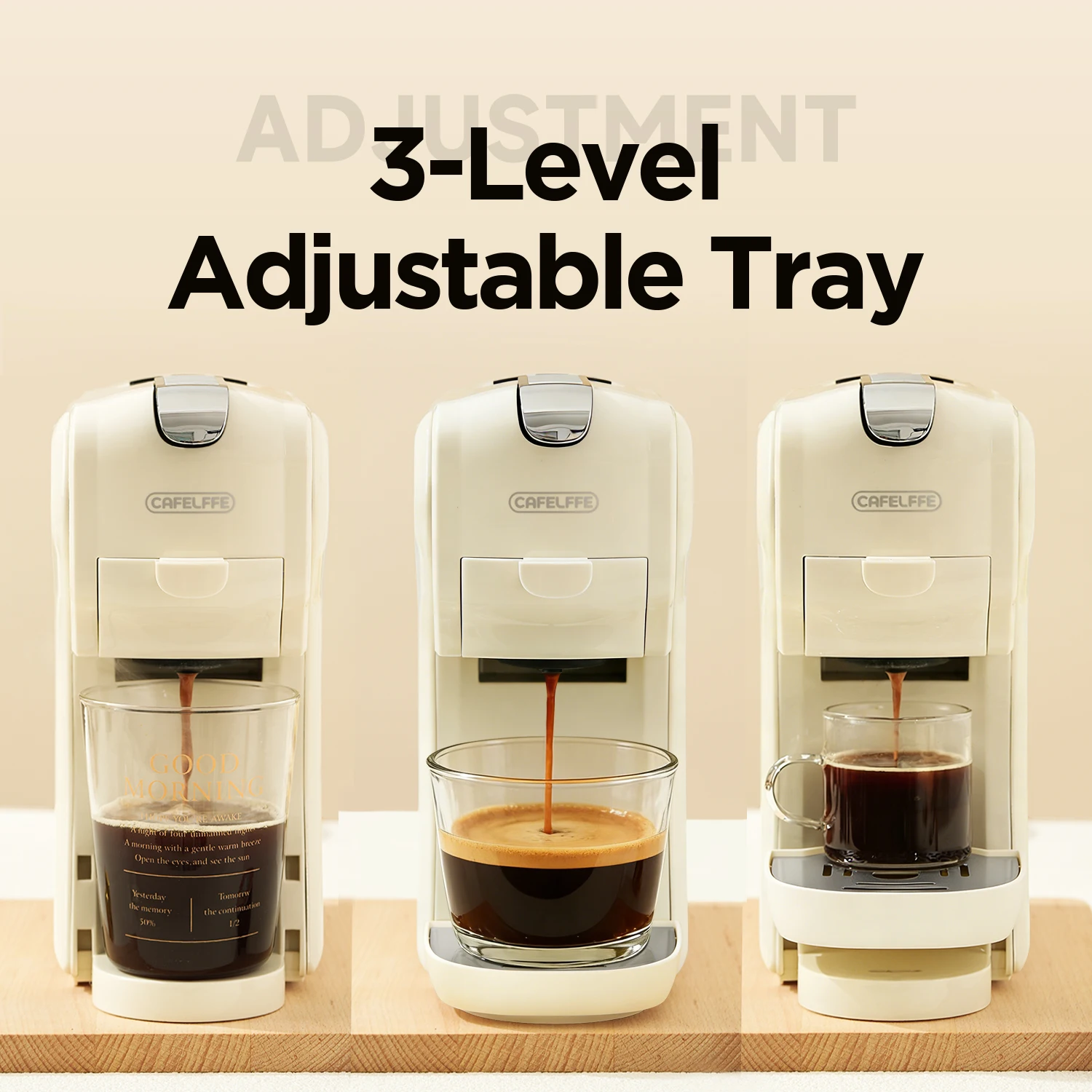 Cafelffe 3in1 ماكينة صنع القهوة بالكبسولات الساخنة...