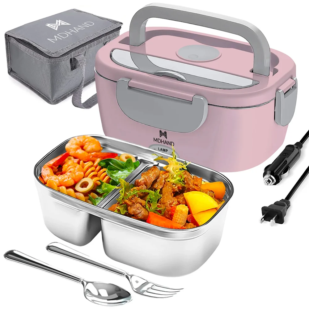 Lue's House 65W 1.5L Electric Lunch Box Food Warmer Portable Food Heater for Car Or Home - Leak Proof Lunch Heating Microwave for Truckers - Image 2