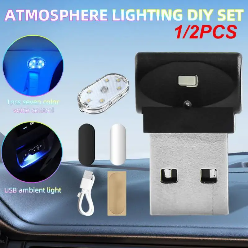 

1/2PCS Rechargeable Skateboard Lamp Decorative Atmosphere Easy To Charge Enhance Visibility Easy To Install Usb Charging Lamp