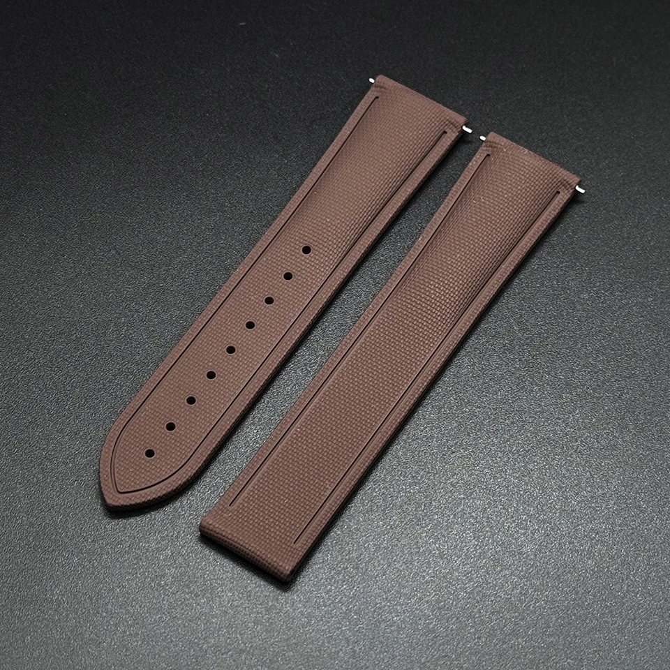 Premium Woven Pattern Sports Deployant Rubber Watch Band