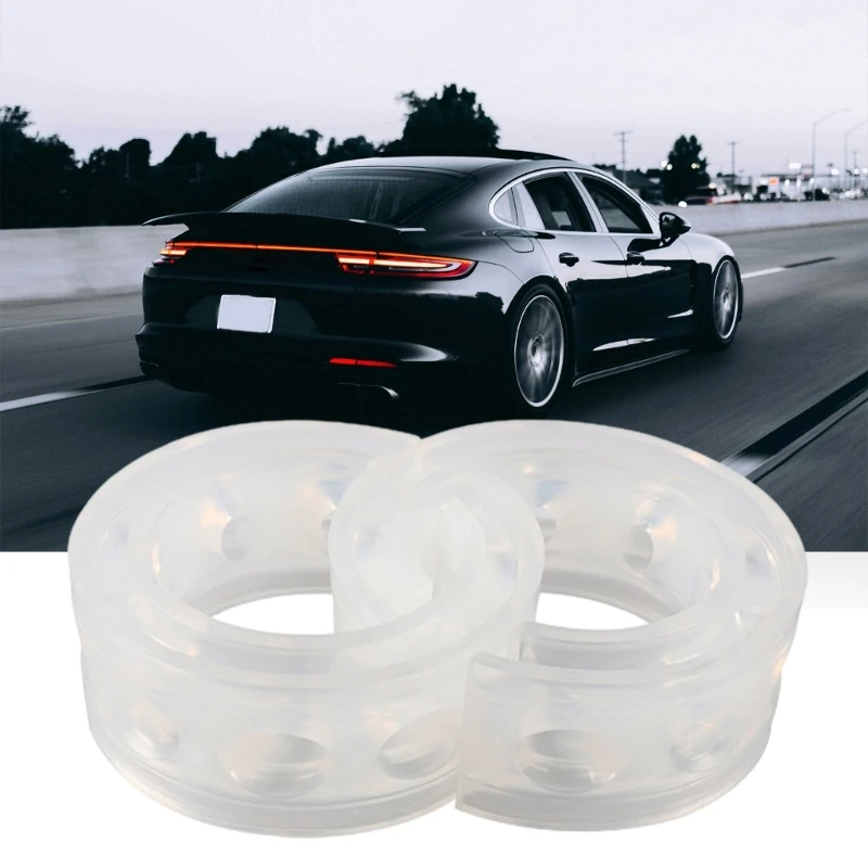 

A70F 2Pcs White Car Shock Absorbers Spring Bumper Buffer Power Cushions Set Rubber