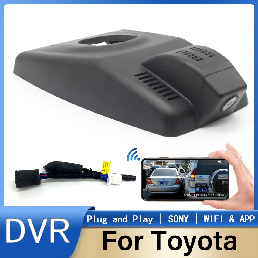 

New!Car DVR Wifi Video Recorder Plug and play Dash Cam Camera HD Night Vision For Toyota RAV4 2022,DashCam Wireless,High Quality