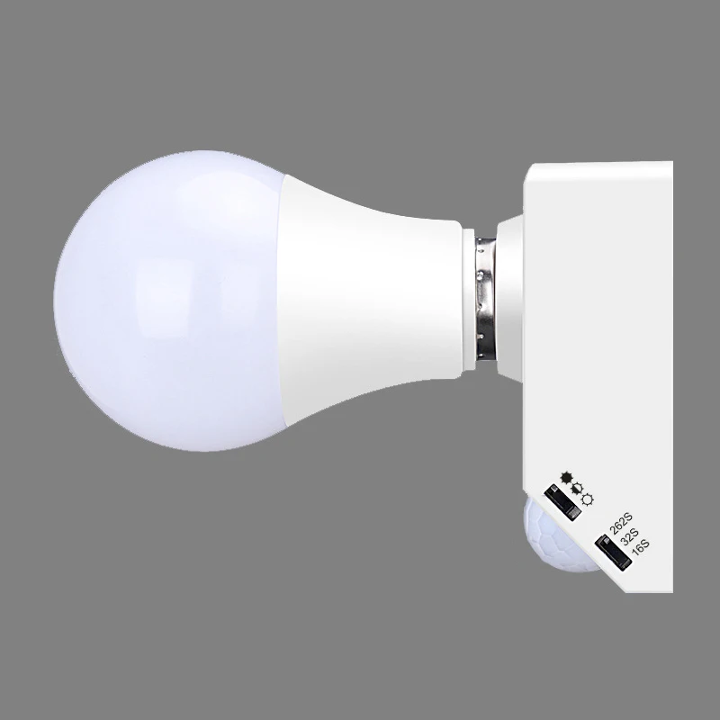 AC85-265V 자동 인체 적외선 IR 센서 램프 거치대 LED 전구, E27 베이스 PIR 감지기, 벽 램프 거치대 소켓