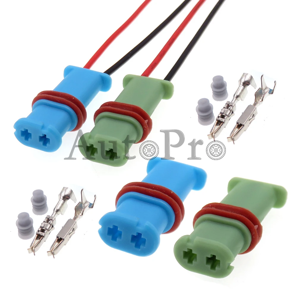 

1 Set 2 Hole AC Assembly Car Air Conditioning Heater Waterproof Connector Car Wire Socket Auto Accessories