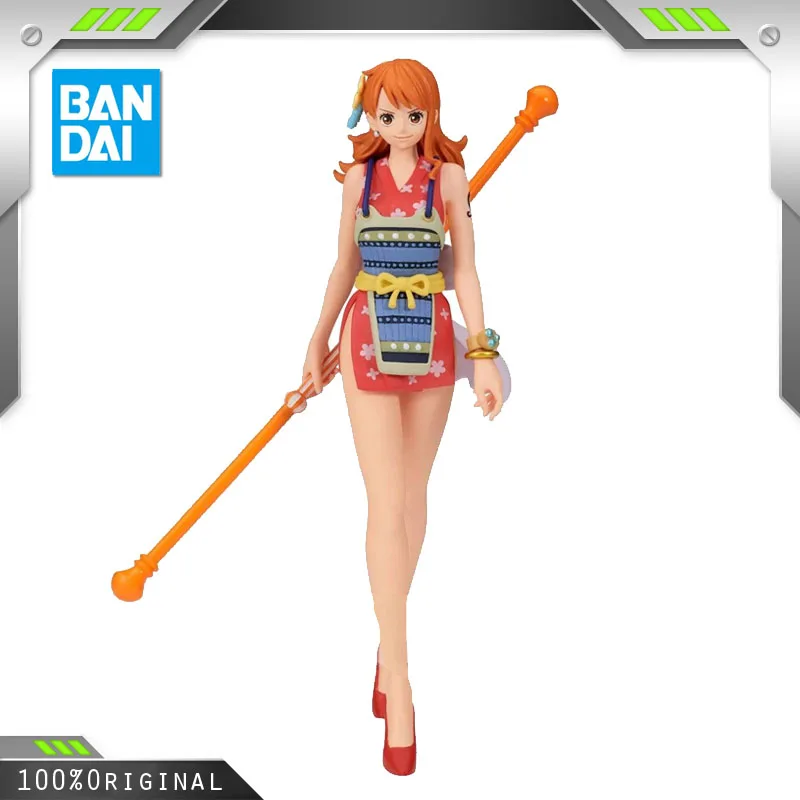 

BANDAI Anime ONE PIECE THE Set Sail Nami Action Toy Figures Christmas Gifts Kawaii