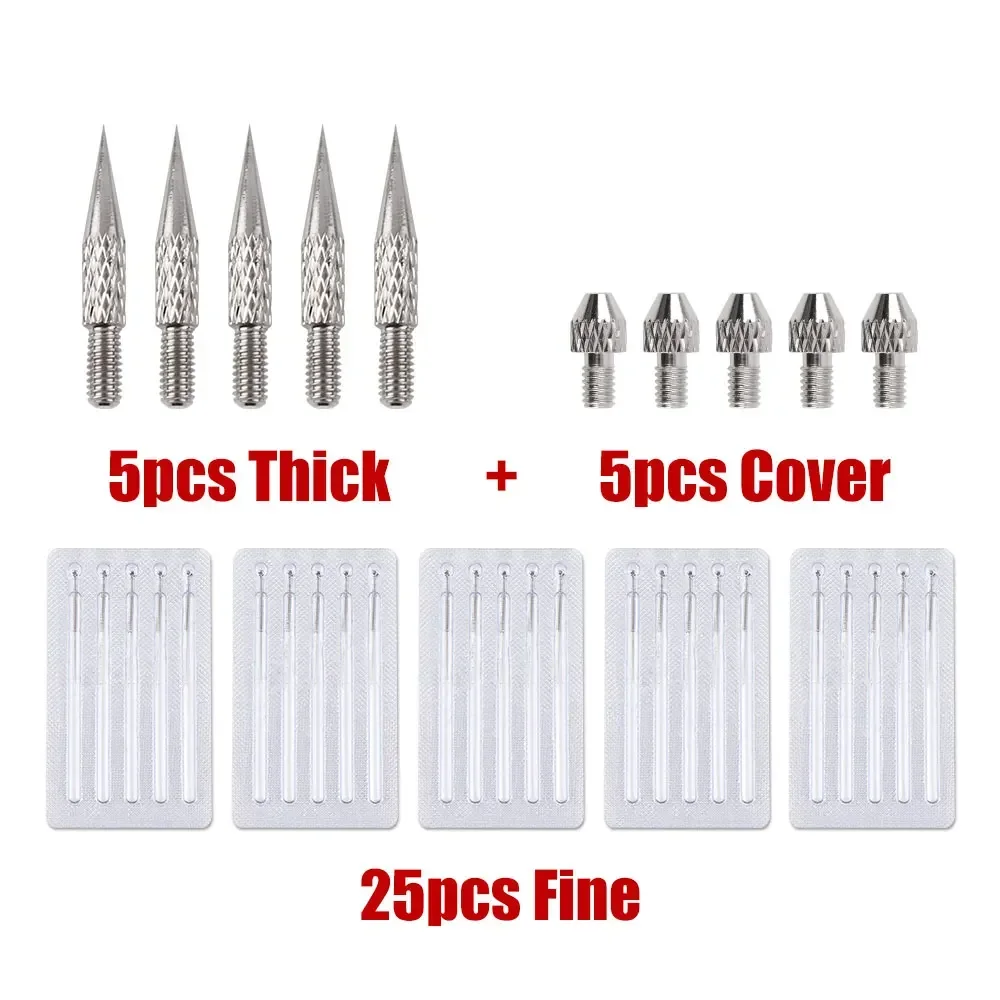 Laser Plasma Pen Needles Kit for Dark Spot Freckle Mole Wart Tattoo Skin Tag Remover Face Skin Care Tool Replacement Accessories