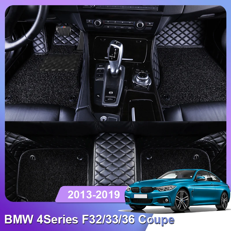 

Custom Fit Car Floor Mat for BMW 4 Series F32 F33 F36 Convertible Accessories Interior ECO Thick Carpet Customize for L&R Drive