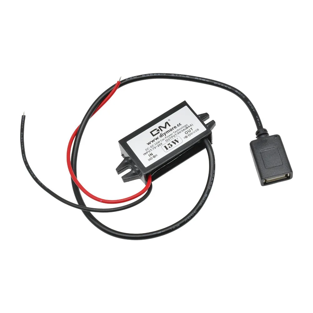 12V zu 5V 2A 3A 15W 24W DC-DC Step-Down-Buck-Konverter Netzteilmodul Mini-USB Micro-USB Stecker Buchse Typ-C Adapter – Detail 16