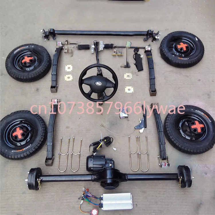 

60V 1200W Electric Tricycle Four-wheel Modified Car Assembly Kit Hub Motor Rear Differential Axle