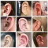 AO 6-50mm 14/16/18G Industrial Barbell Piercing Earring Stainless Steel Helix Piercings Gold Color Industrial Rook Ear Studs 6