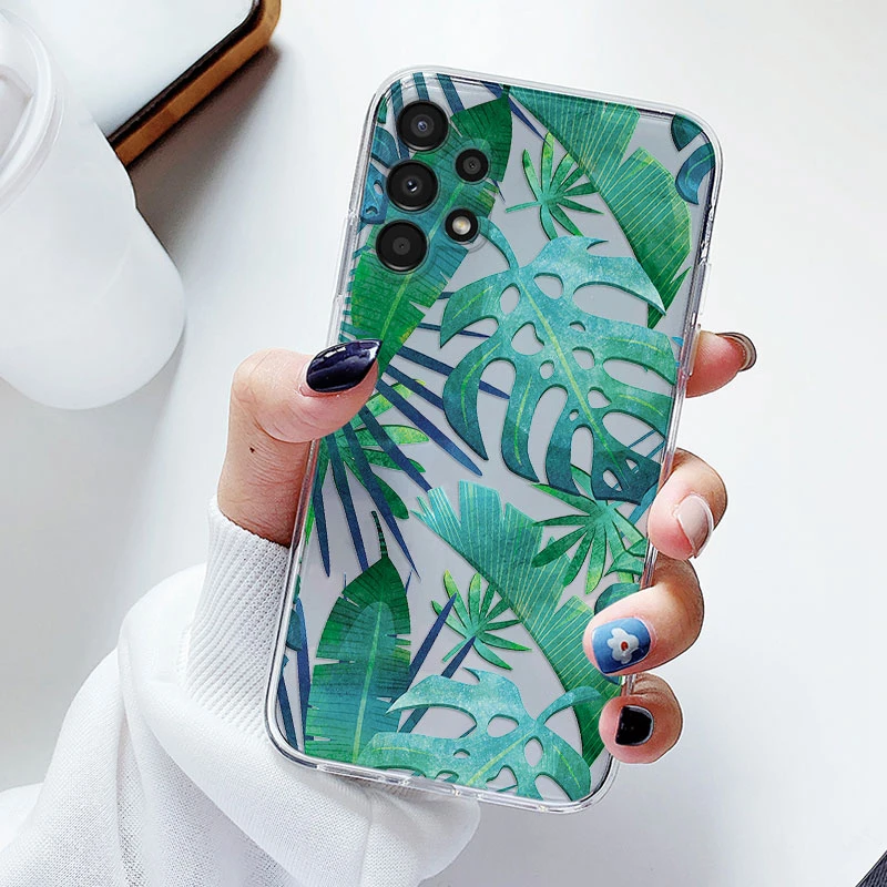 Floral Transparent Soft Silicone Phone Case - Flower TPU Cover