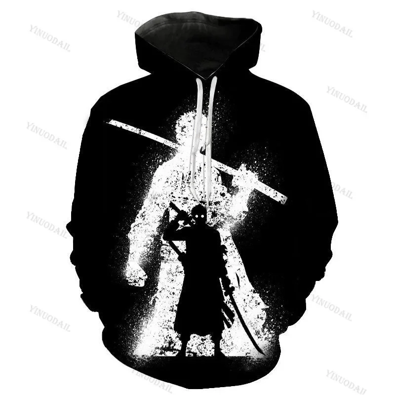 thumbnail image 1 of Sudadera con capucha de anime con estampado 3D, sudadera tipo pulóver, mono D Luffy, Ace, Sabo, Shanks, Law, traje de chándal de batalla, ropa de abrigo informal, 1 of 5