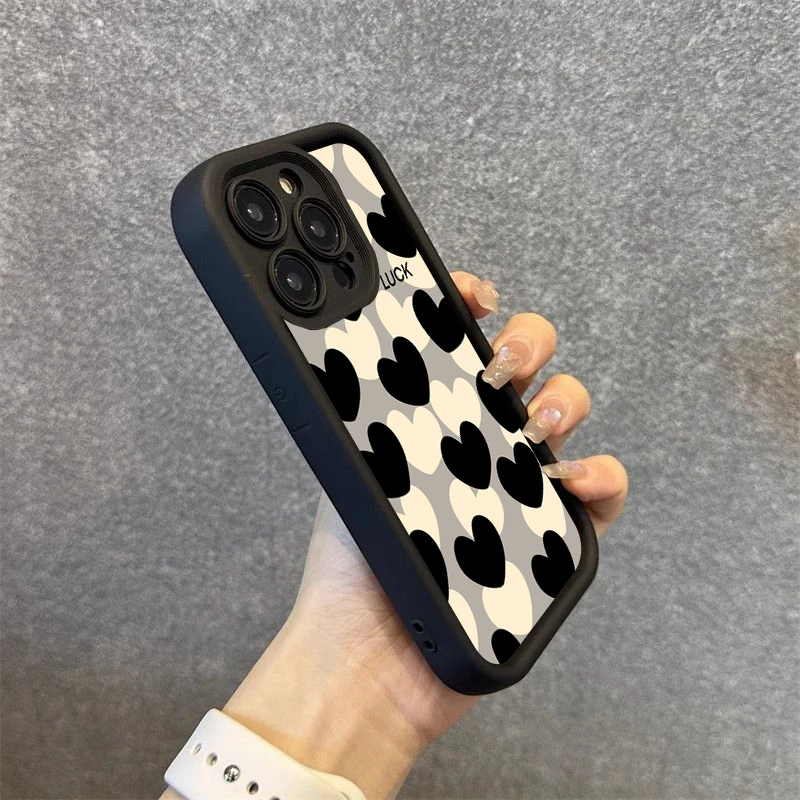Adorable Heart Design Shockproof Silicone Phone Case