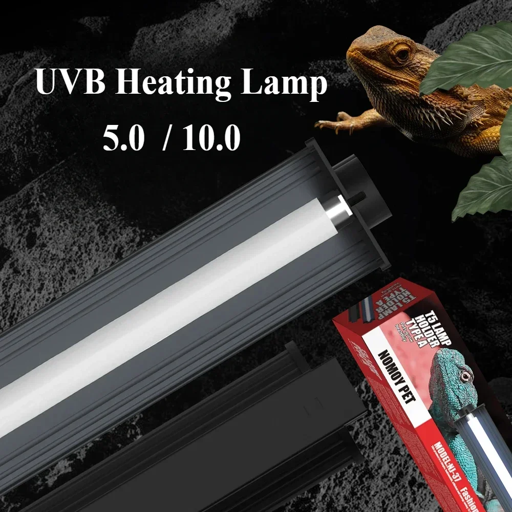 Reptile Pets Maned Lions Lizards Turtles Calcium Supplement Lamp Uvb 5.0 / Uvb 10.0 High Qualityt5 Lamp Bar Holder Lampshade Set