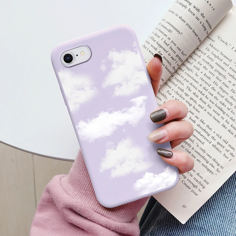 thumbnail image 1 of Flowers Funda For iphone 7 8 Plus SE 2020 Capa iphone7 7+ 8+ Phone Case Soft Silicone Cute Cat Bear Back Cover For iphone SE2020, 1 of 5