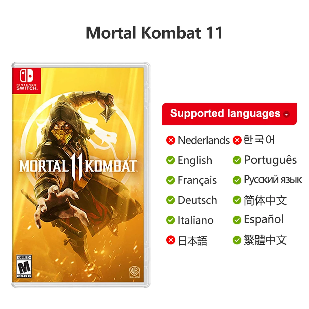 Mortal Kombat 11 Nintendo Switch Game Deals 100% Oficial Original