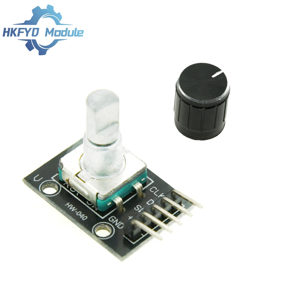 1-10SZT KY-040 360 ° Moduł enkodera obrotowego – z pokrętłem i potencjometrem, do Arduino i elektroniki DIY