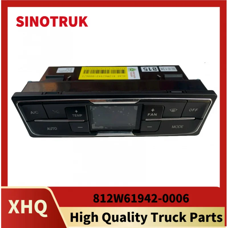 Switch heater switch button control original accessories 812w61942-0006 air conditioning control panel for Sinotruk Howo Sitrak