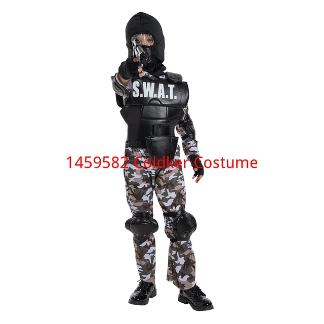 Chaleco militar táctico del ejército para niños, uniforme de armadura de  combate, equipo de Airsoft, Swat, policía, disfraz al aire libre -  AliExpress