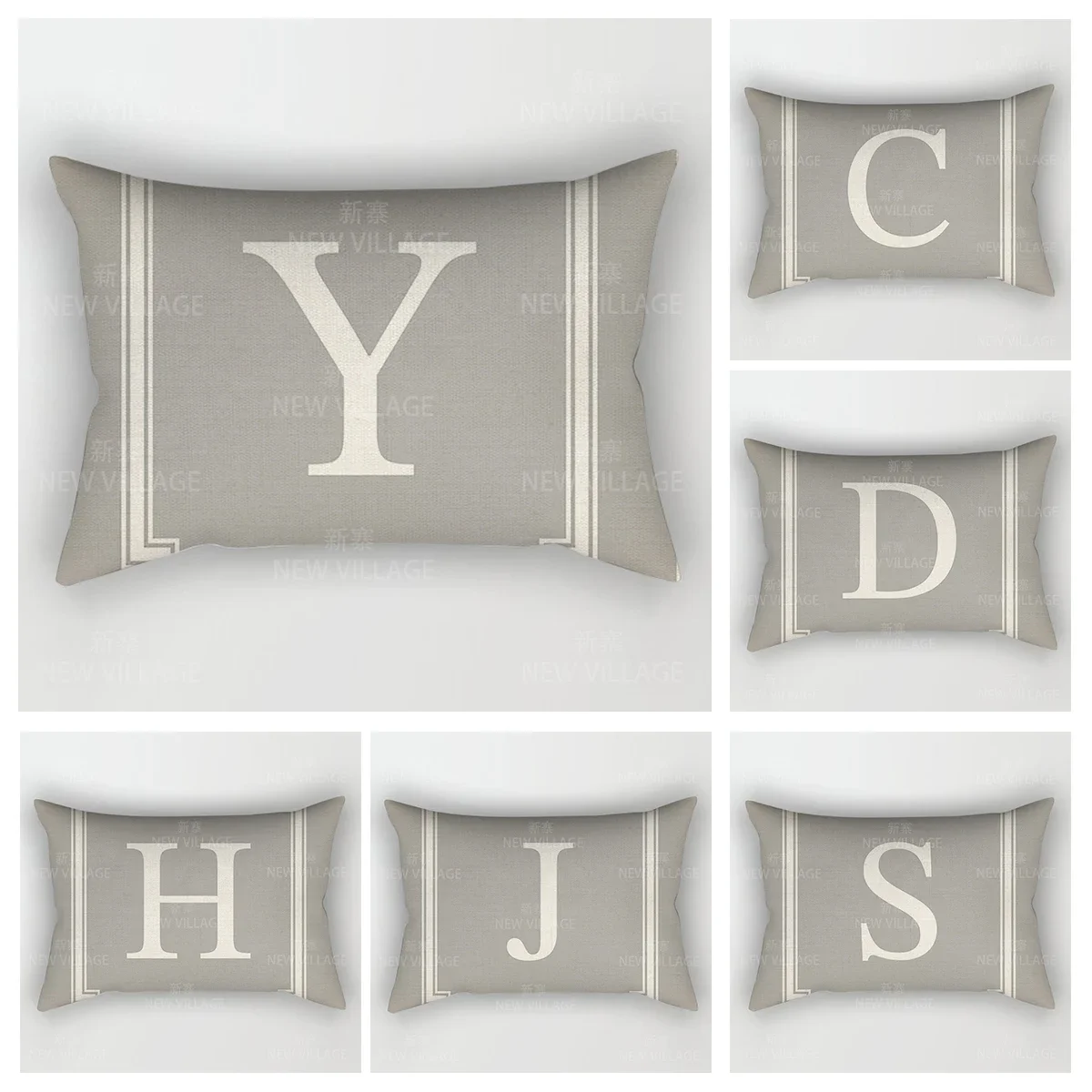 Home Decor 26 Letter Alphabet Pillowcase autumn decoration pillow cushion cover decorations throw pillow covers30*50 40x60 50*70
