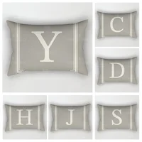 Home Decor 26 Letter Alphabet Pillowcase autumn decoration pillow cushion cover decorations throw pillow covers30*50 40x60 50*70 1