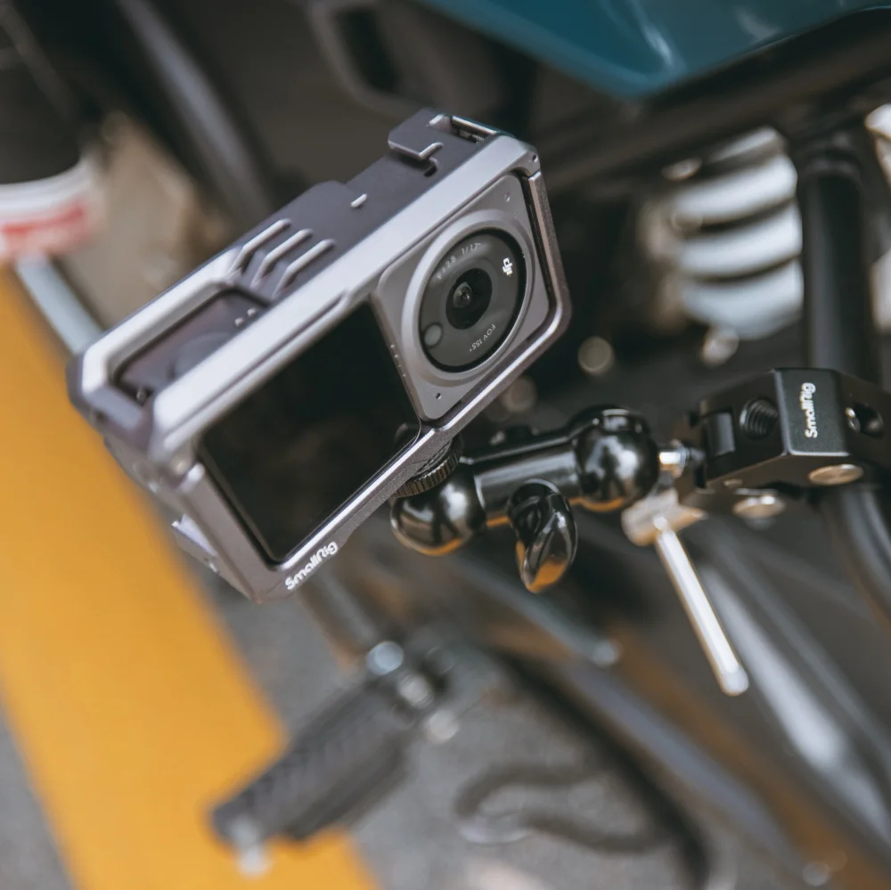 Lock Mount, microfone de luz LED, câmera esportiva, DJI Action 2