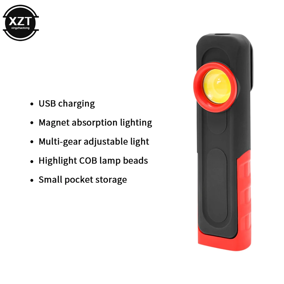 Lámpara De Trabajo Magnética Para Coche - 500 Lm, Batería 2400 MAh, Multifunción - Louttary