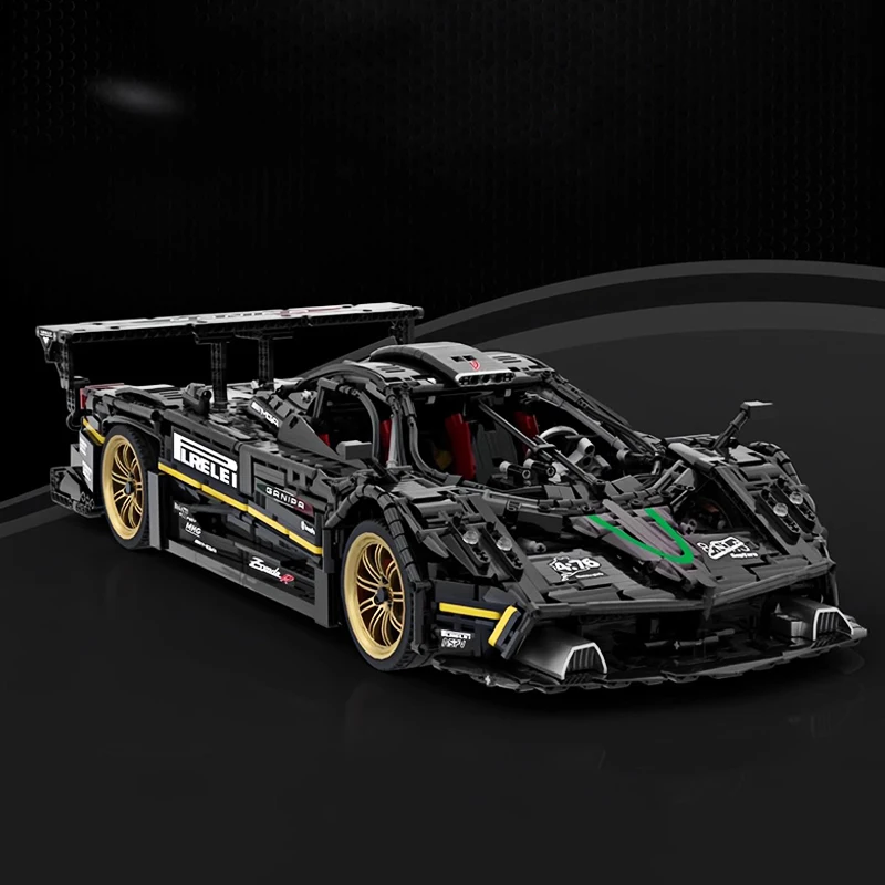 New 220907 Technical MOC PaganiR Zonda R Scale 1:8 Model Building Blocks Bricks Puzzle Toy For Adult Birthday Boys Gifts