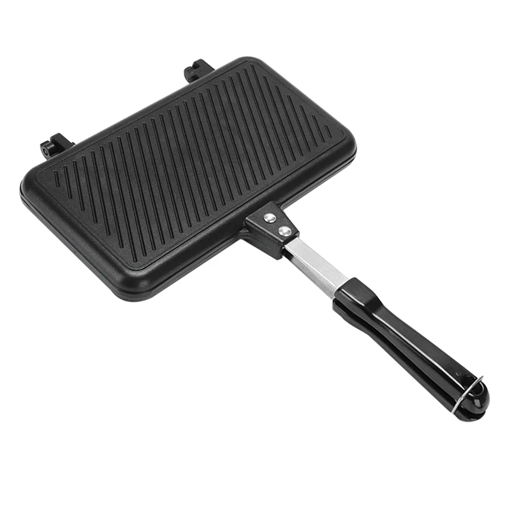 SandwichPanPracticalCookwarePortableCampingGrillHomeFryingTray