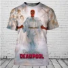 3D Print T-Shirt Summer Miniso Deadpool Men Women Short Sleeve Casual Style Casual Streetwear Tee Tops Cartoon 3