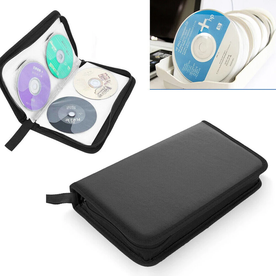 Portable Zipper DVD CD Holder Organizer Case