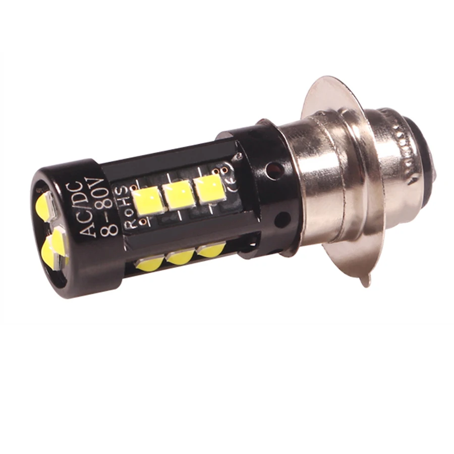 1pcs H6M P15D LED Motorcycle Headlight White PX15D P15D-25-1 Bulb Scooter Moped Motor LED HeadLamp 2000Lm 12V Motorcycle Headlight Motorcycle Led Lights Led Motorcycle Lights Led Lights