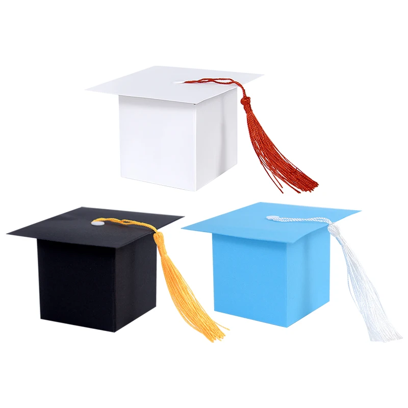 

5/10pcs Doctor Hat Cap Candy Box Congrats Favors Gift Packaging Paper Box 2024 Graduation Celebration Party Decoration Supplies