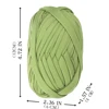 4Pcs 100g/Pc Crochet Knitting Tape T Shirt Thick Cloth Fabric Strip Yarn Craft For Hand Knitting DIY Mat Slipper Basket line 3