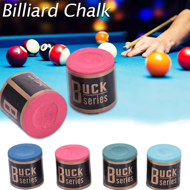 1pc Pool Cue Chalk Billiard Chalks Pool Billiard Stick Chalk  Snooker Cue Tip Table Handy Calcium Carbonate Billiard Chalk