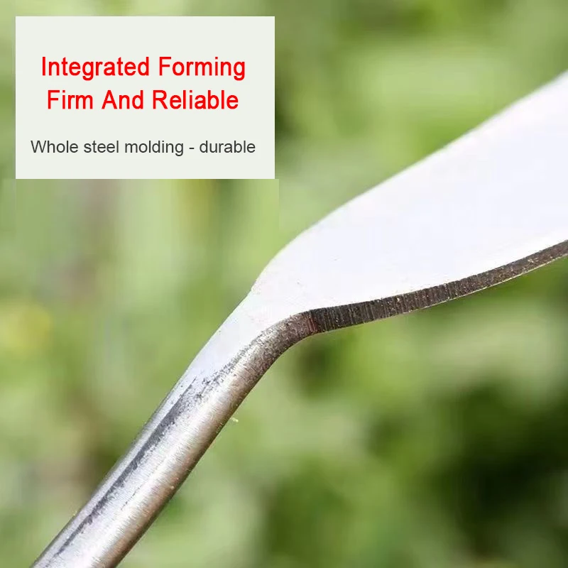 New Garlic Digging Shovel Agricultural Stainless Steel Flower Shovel Gardening Weeding Dig Wild Herbs 3-Point Shovel Garden Tool 5