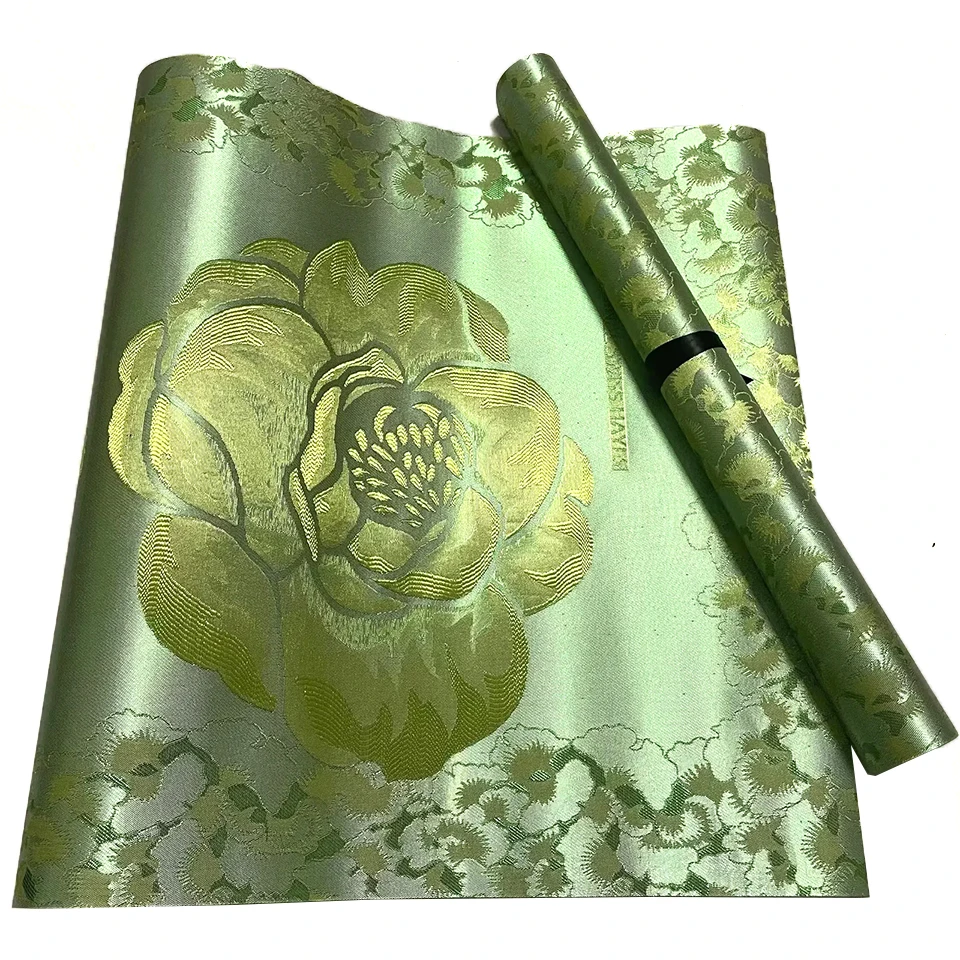 Afrikanisches Hochzeits-Kopfwickel-Set – 2 Stück Luxus-Gold-Gele und Ipele im Schweizer Grand Hayes-Stil, nigerianischer Braut-Sego-Kopfband-Stoff TX-4-4 – Detail 12