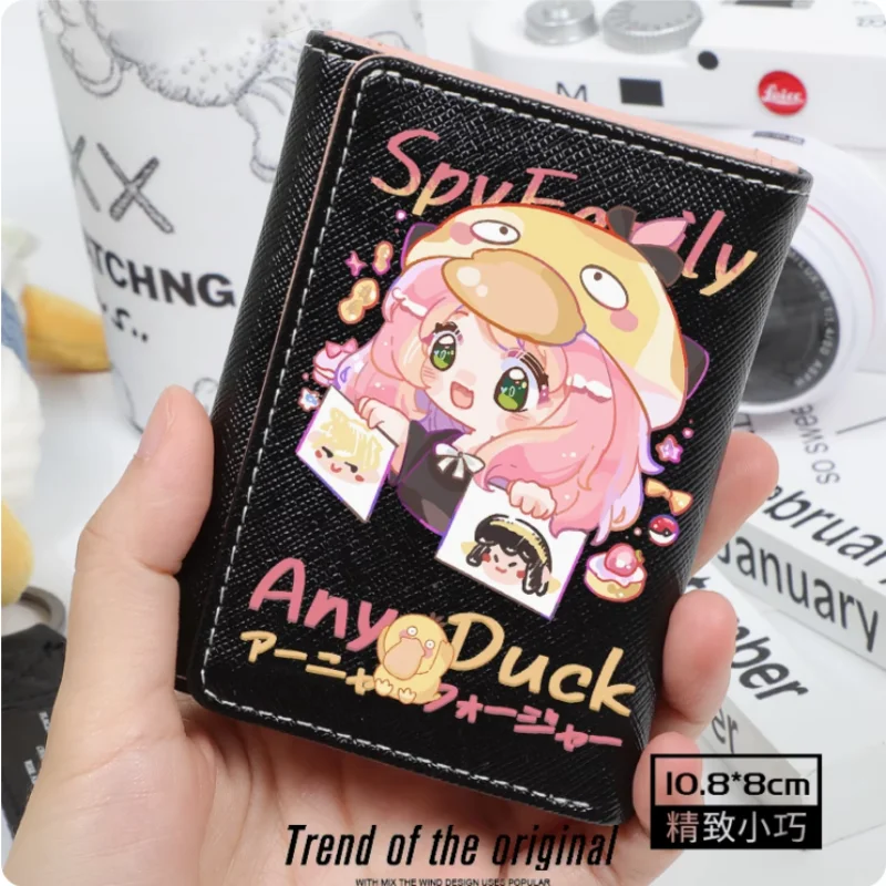 Anime Spy Family Anya Forger Fashion Wallet PU Purse Card Coin Hasp Money Bag Cosplay Gift B1282