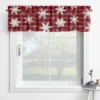 Snowman Christmas Valance Santa For Winter 137x45cm Decorations Claus Window Holiday Curtain 1