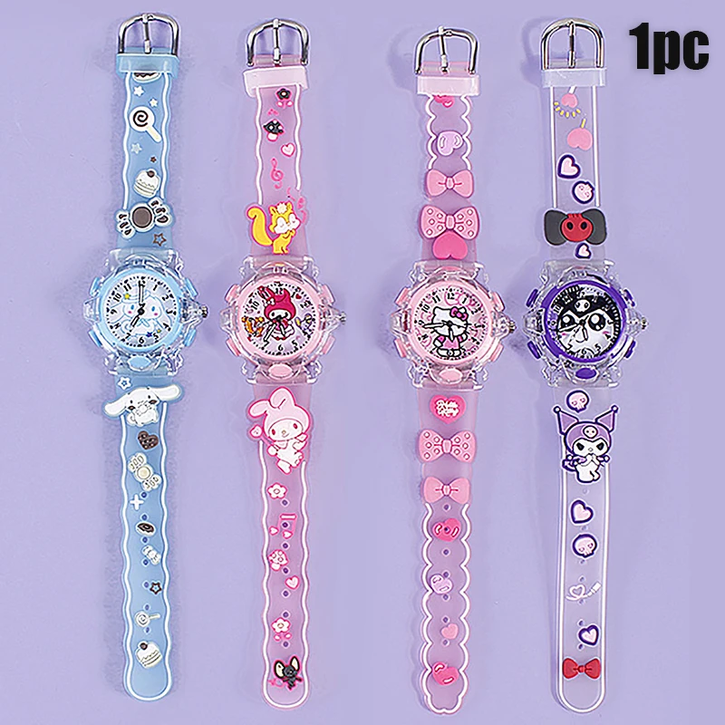 

1 шт., детские наручные часы с 3d-рисунком Hello Kitty