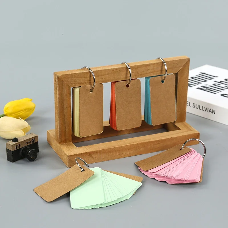 50-Sheet Kraft Paper Flashcards with Rings 2