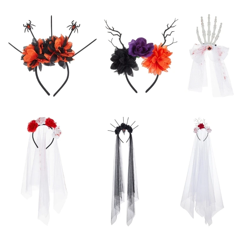 Halloween Theme Decorative Headband Comfortable Hairwear Stylish Party Accessory