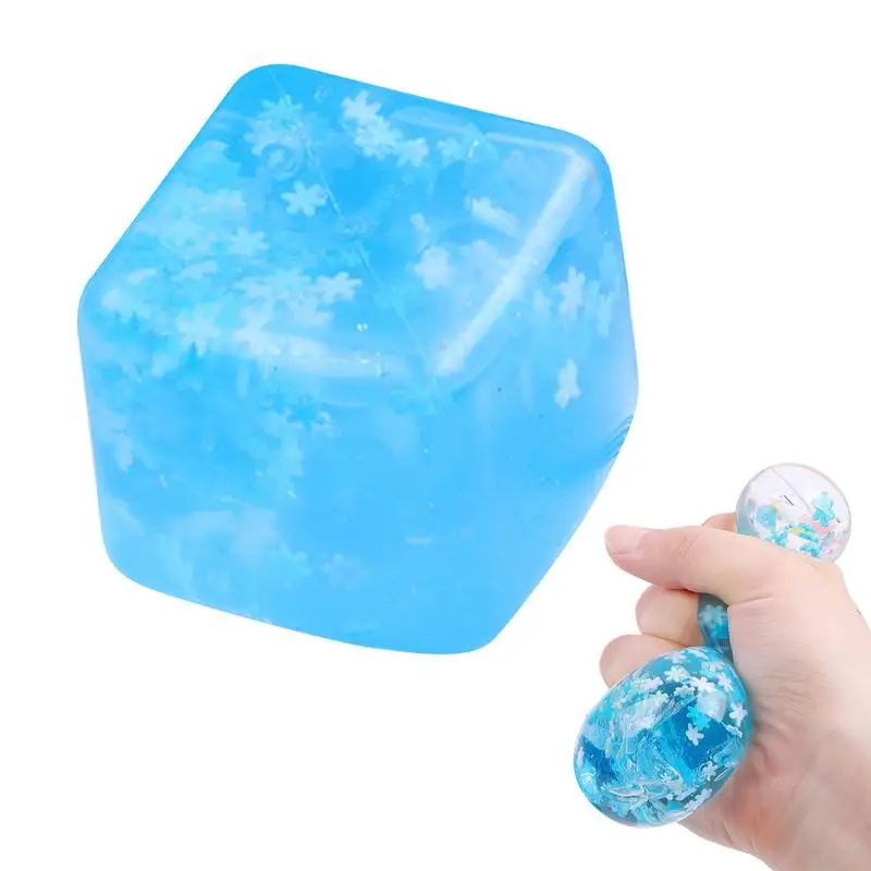

Kids Squeeze Toys Tear Resistant Slow Rebound Squeeze Toys Stretchy Ice Cube Durable Stress Relief Fidget Toy for Birthday